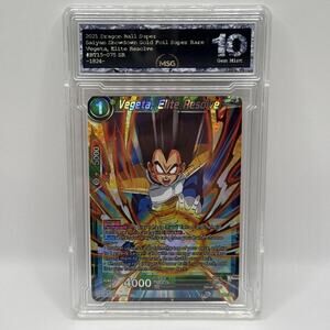 Vegeta Elite Resolve SR Saiyan Showdown Card DBS DBZ Graded 10 Dragon Ball Z